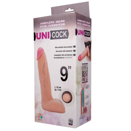 Фаллос-насадка Unicock 9", Lovetoy