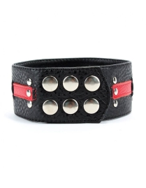 Чёрно-красный ошейник БДСМ Арсенал
